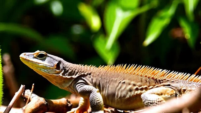 Lizard on a tree A close-up, shallow depth of field shot of burning briquettes, glowing bright orange with cracks revealing the intense heat within, set against a blurred, warm-toned background. The t