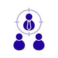 Icon a headhunting, isolated against a clean background.