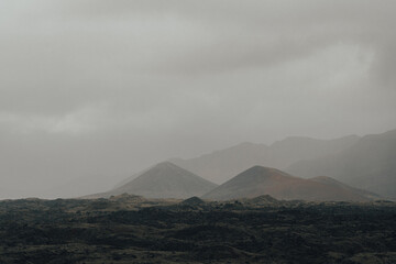 clouds over mountain