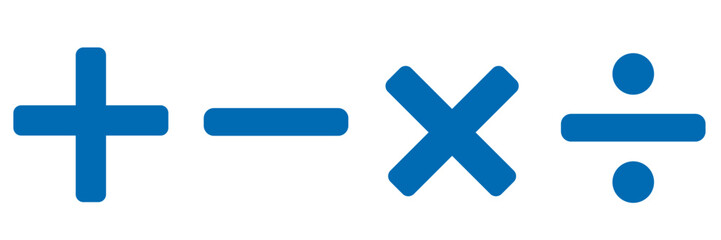 数学　算数記号　計算　四則演算