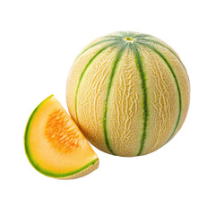 melon isolate white background