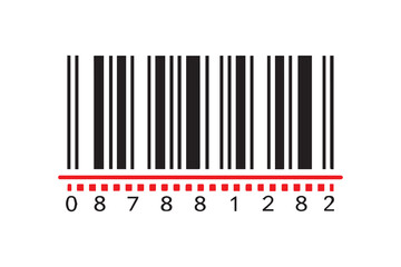 Barcode vector icon