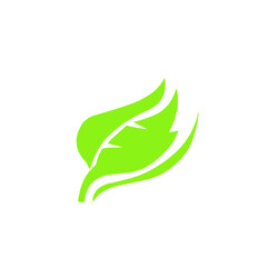 Obraz premium leaf logo vector design