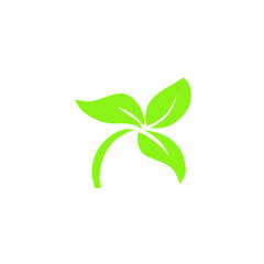 leaf logo vector design