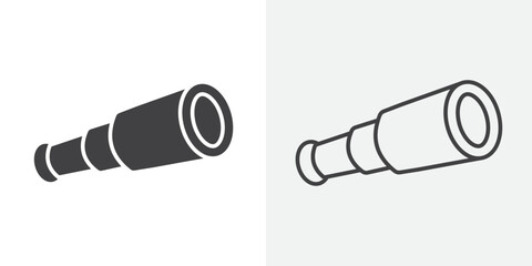 binoculars icon Line graphics illustration