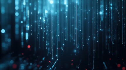 Data Flow Visualization: Immerse yourself in the captivating beauty of data streams, where a cascade of light creates a mesmerizing abstract composition.