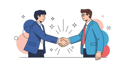 Fototapeta premium Business Partnership Agreement A Foundation for Collaborative Success and Sustained Growth