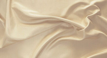 Pastel white nude beige blonde butter milk sand banana lemon light khaki vanilla cream pale peach wheat canary flax cornsilk champagne gardenia color pantone 2025. Wrinkled silk satin fabric backdrop.