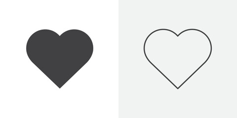 Heart icon Line graphics illustration