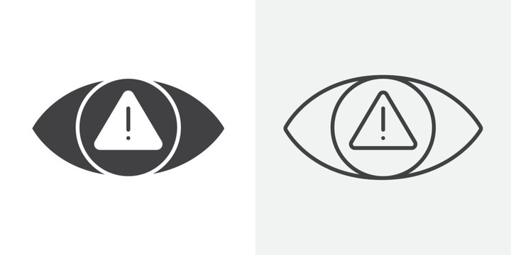 Paranoia icon Line graphics illustration
