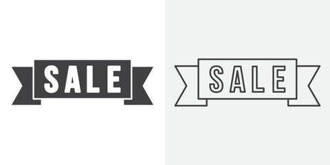 sale icon Line graphics illustration