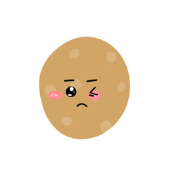 Potatoes character expression. emoticon element. Various expressions of cartoon illustrations. cute and adorable emoticons of fruits and vegetables style
