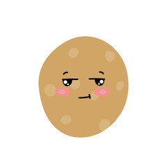 Fototapeta premium Potatoes character expression. emoticon element. Various expressions of cartoon illustrations. cute and adorable emoticons of fruits and vegetables style 