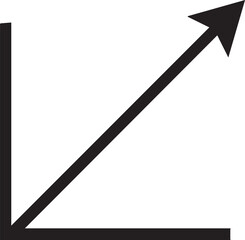 Upward Trending Arrow on Axes Representing Growth Progress and Positive Change in Business or Personal Development