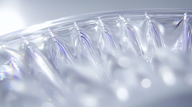 Close-up of a Transparent Multi-well Plate Used in Scientific Research