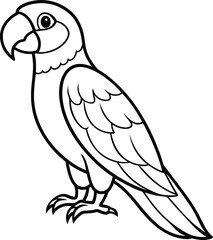 Obraz premium vector illustration of a parrot