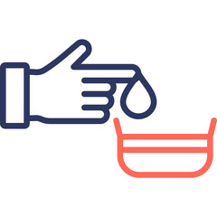 Medical History line color icon