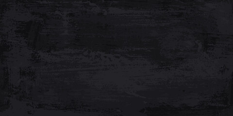 Rough grunge background. Black, grey dirty surface. Old wall imitation. Vector illustration. Brush strokes texture. 