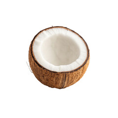 coconut isolate white background