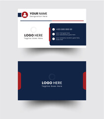 An elegant and simple business card design template. A clean and professional modern business card design template. 