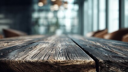 Rustic wooden table