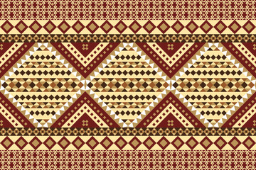 Vibrant Ethiopian-inspired geometric pattern in rich crimson and warm tones. A dynamic, culturally rich design perfect for eye-catching products and decor.