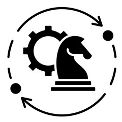 Gears Sync  Icon Element For Design	