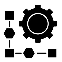 Flowchart  Icon Element For Design	