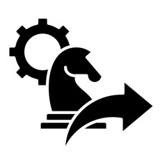 Forward Arrows  Icon Element For Design	