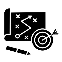 Okr Tracker  Icon Element For Design	