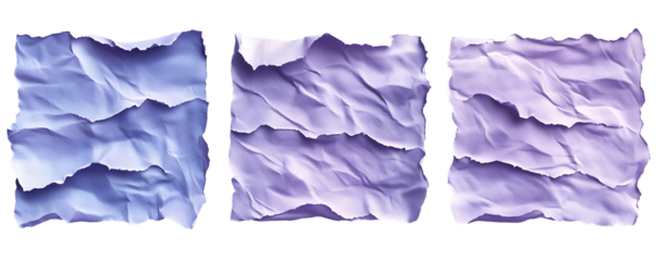 Crumpled Paper Textures in Shades of Purple and Blue. Abstract B