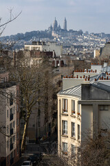 Montmartre vu depuis la butte bergeyre