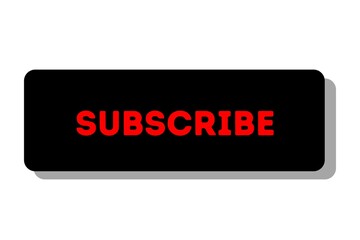 Subscribe button on black background