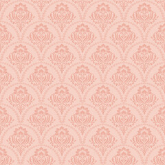 Elegant Damask Seamless Pattern. Vector design for Wallpaper, Fabric, Branding, Packaging, Invitations, Wedding, Home Decor Design