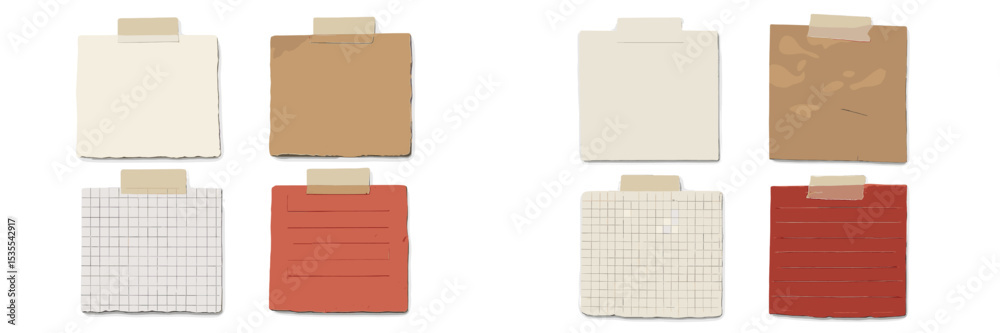 Aufkleber decorative craft papers arranged on a surface for creative projects and organizational purposes