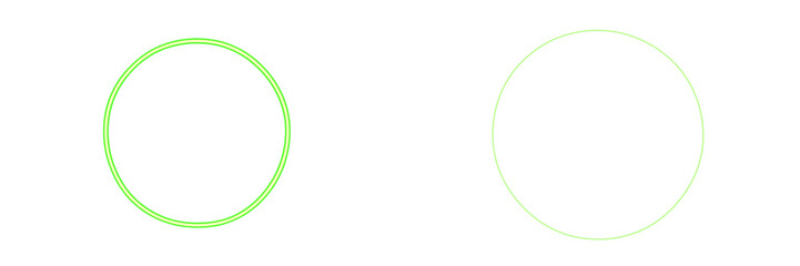 Colorful circular outlines in a minimalist design amidst a plain white background