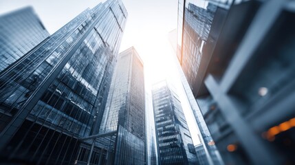 Cityscape skyscrapers