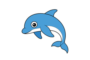Obraz premium Dolphin vector illustration