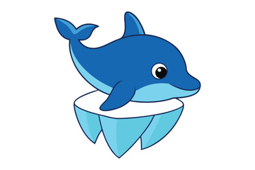 Obraz premium Dolphin vector illustration