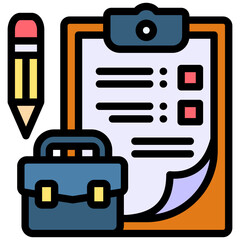 Fototapeta premium Job Preparation icon