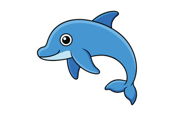Obraz premium Dolphin vector illustration
