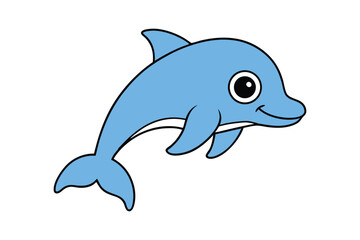 Obraz premium Dolphin vector illustration