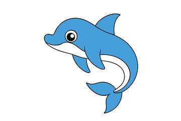 Obraz premium Dolphin vector illustration