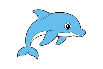 Fototapeta premium Dolphin vector illustration