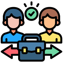 Obraz premium Career Change icon