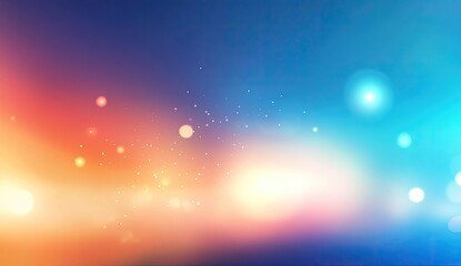 Fototapeta premium Abstract vibrant color gradients with glowing particles