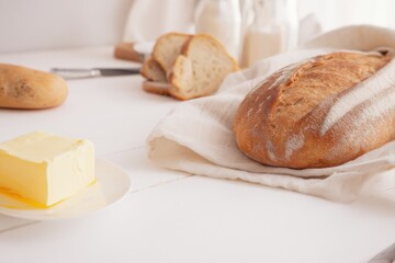 The breakfast menu is placed on the table