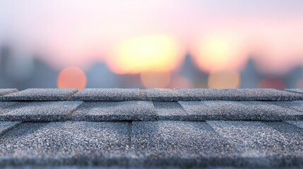 Rooftop sunset display