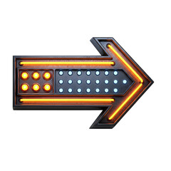 Arrow Neon Element Metal AI-generated