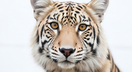 Obraz premium Majestic Siberian Tiger: Close-Up Portrait of Endangered Species